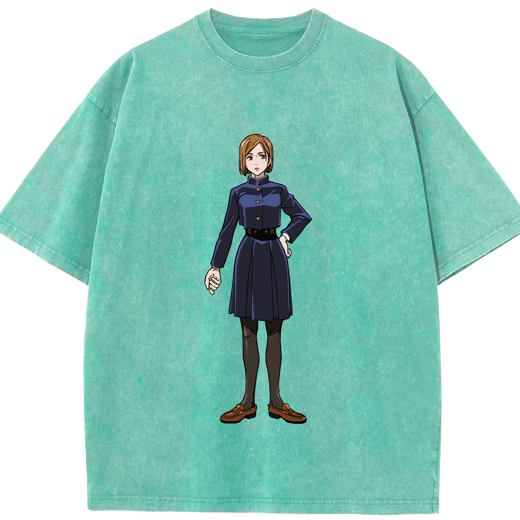 （画像用） 呪術廻戦 Jujutsu Kaisen 綿100% ヴィンテージ風 半袖Tシャツ（フロントプリント）
